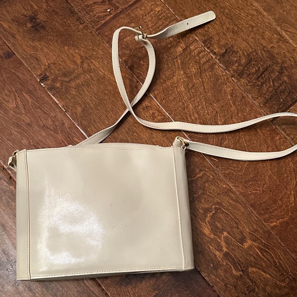 Ann Taylor Elegant Cream Crossbody Bag